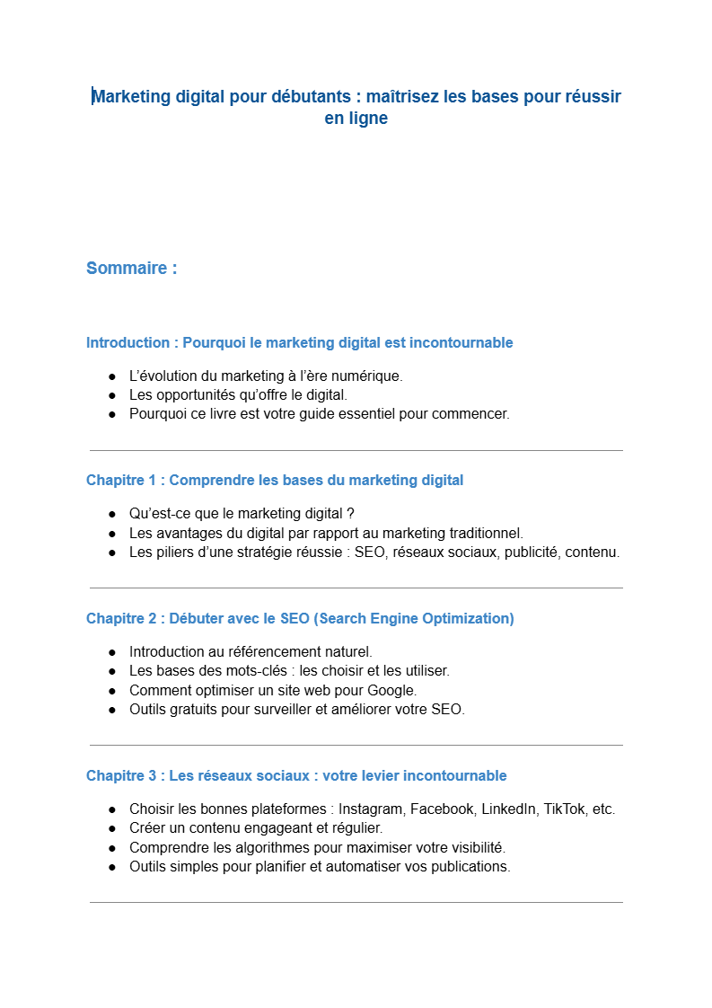 Extrait de l'ebook page 1
