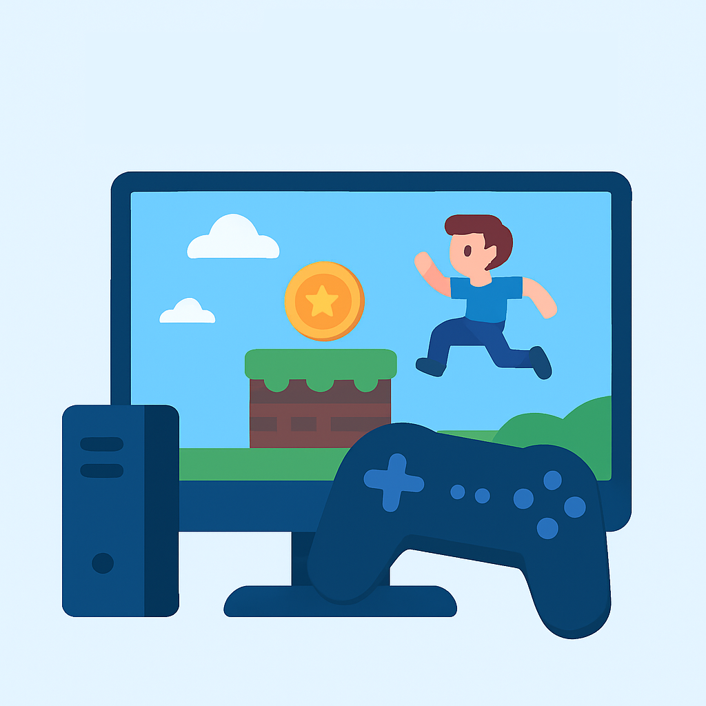 page des jeux vidéos